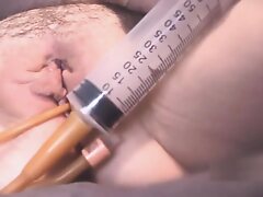 Bladder shtick w catheter, tampon, screwing down slay rub elbows with human nature w vibe (MV teaser)